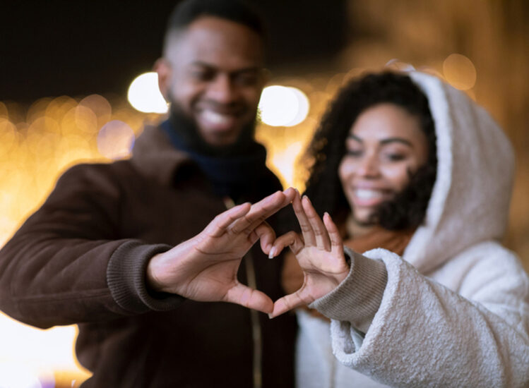 I,Love,You.,Closeup,Of,Cheerful,Positive,African,American,Couple Mobile